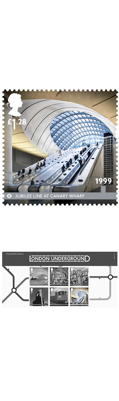 Paul Grundy. 150 Years Underground Royal Mail Stamp